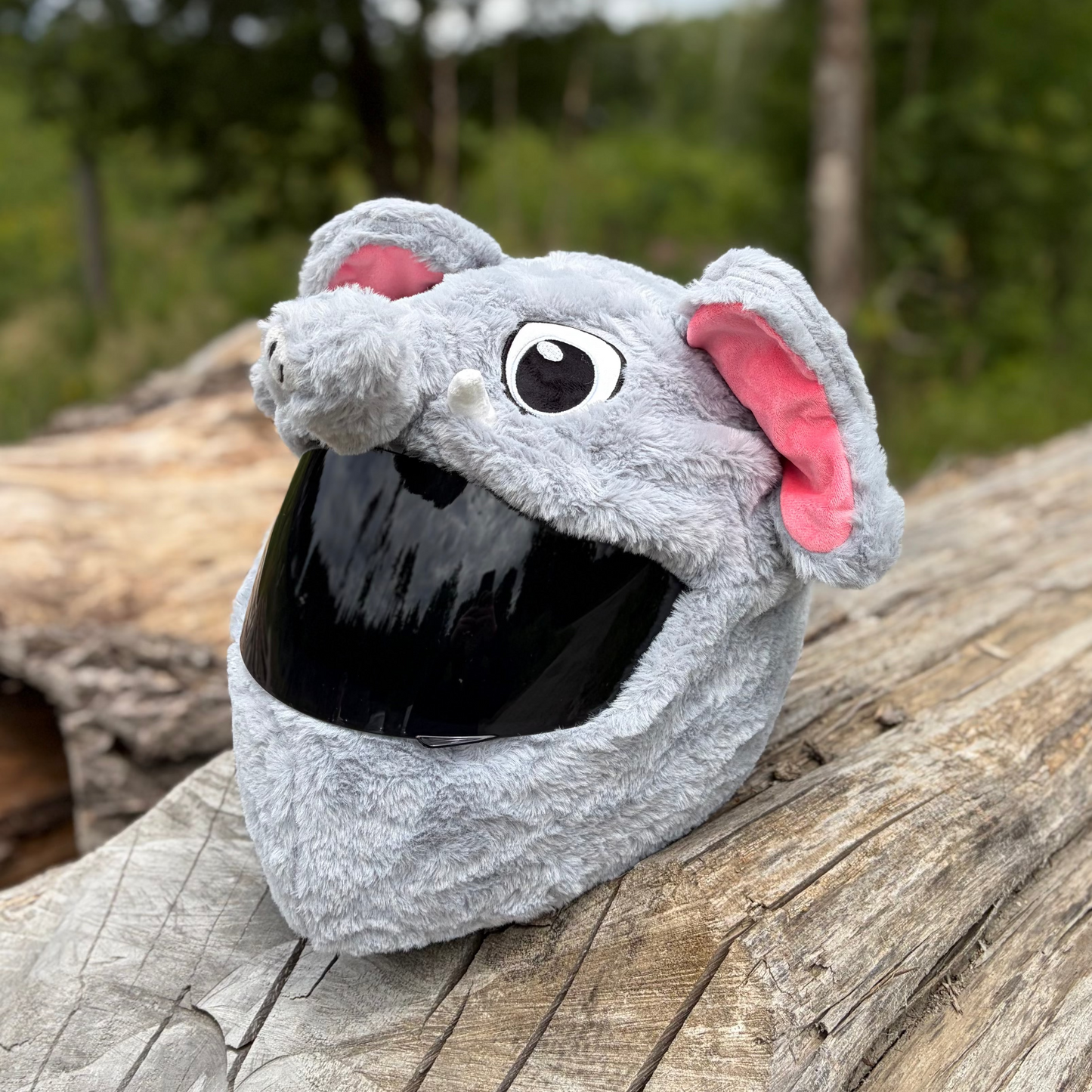 Motorcycle Helmet Cover - Gray Elephant