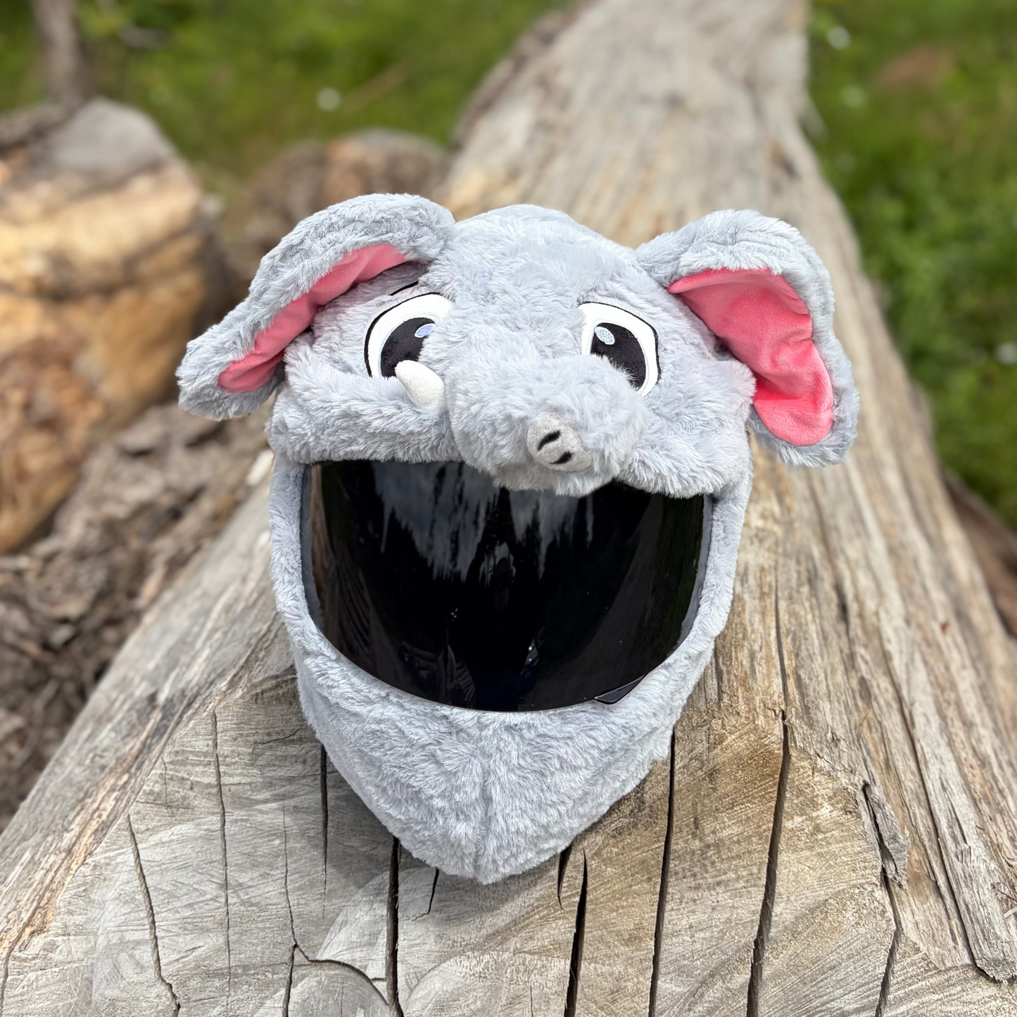 Motorcycle Helmet Cover - Gray Elephant