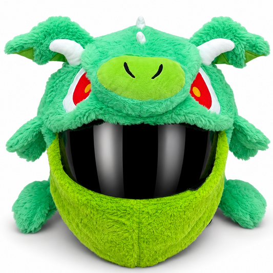 Motorradhelmüberzug - Grüner Drache